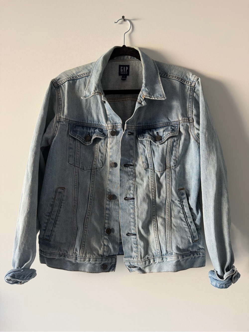 GAP Washed Light Blue Denim Jacket - Women's